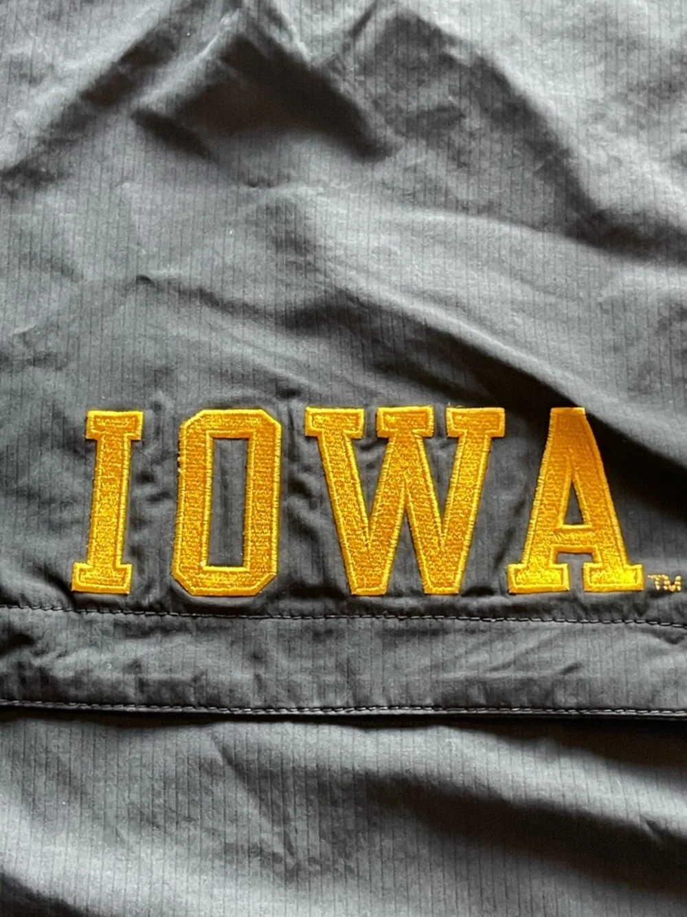 Nike Black and Gold Iowa Hawkeyes Quarter-Zip Windbreaker